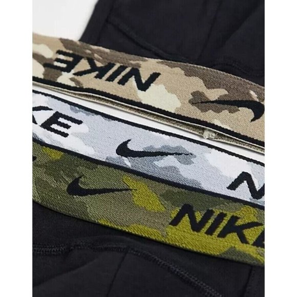 NIKE Dri-FIT Essential Cotton Stretch Camo Jockstrap 3 Pack Mens Size XL - Picture 2 of 4